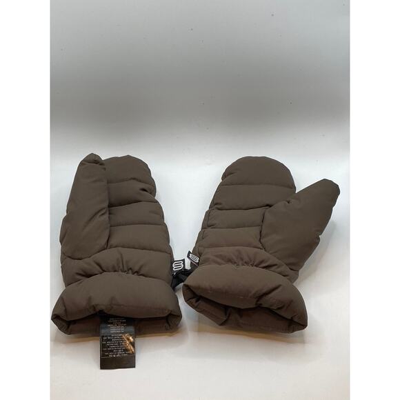 SUPER WORLD Women's Brown Puffer Mittens SZ M/L - Picture 1 of 10